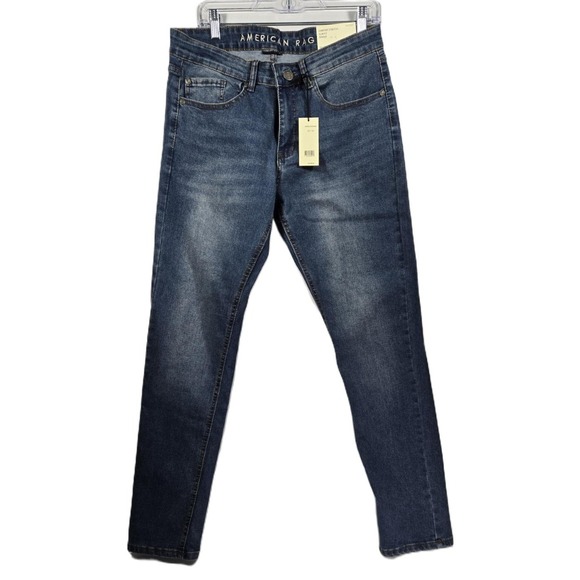 American Rag Comfort Stretch Slim Fit Dekalb Jeans W30 L32 Dark Wash - Picture 1 of 7